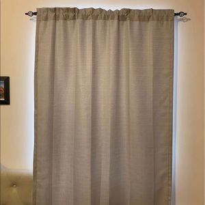 Room Darkening Curtain Panel and Bar